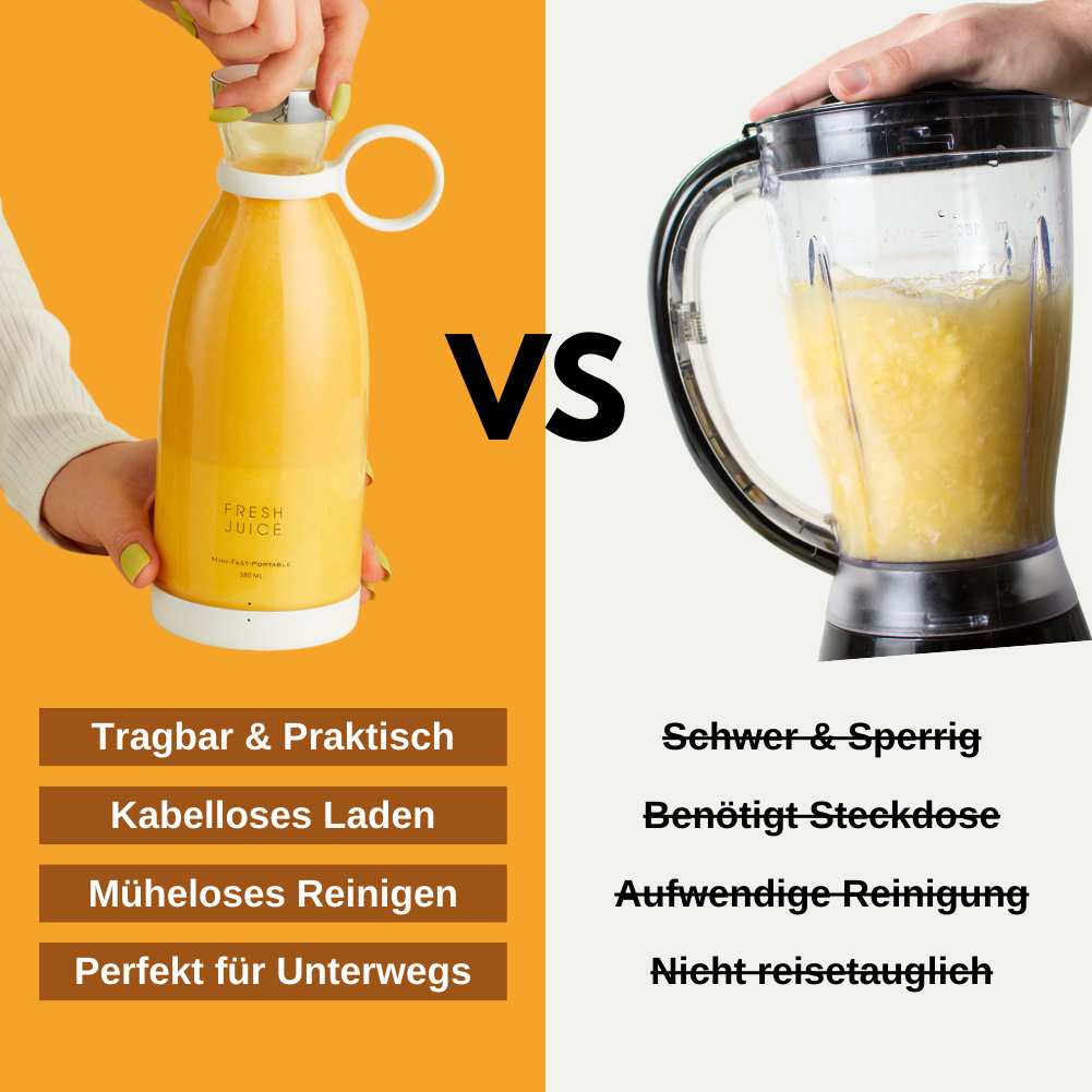 FreshJuice Go™ Dein Smoothie Mixer für unterwegs